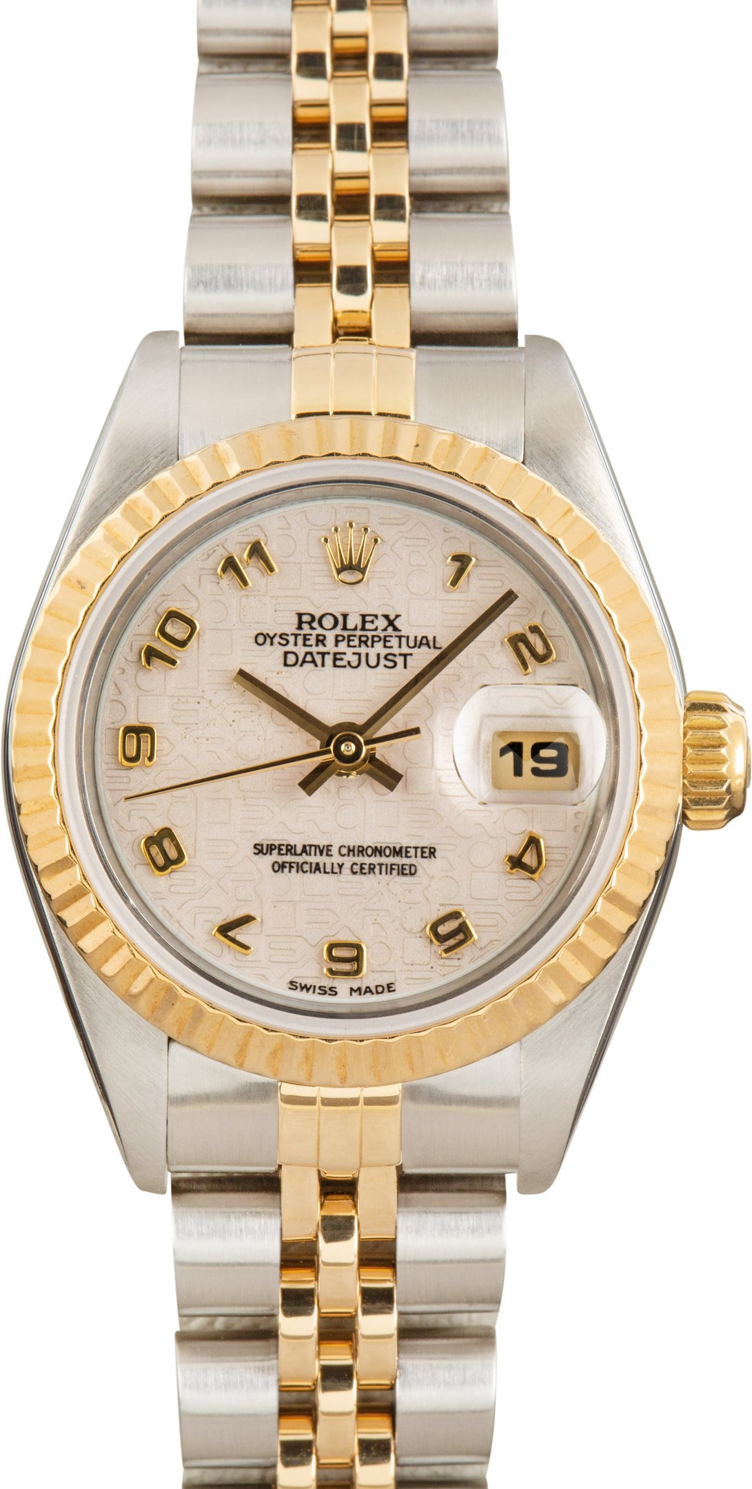 Rolex Ladies Datejust 69173 Ivory Jubilee Arabic Dial - 1