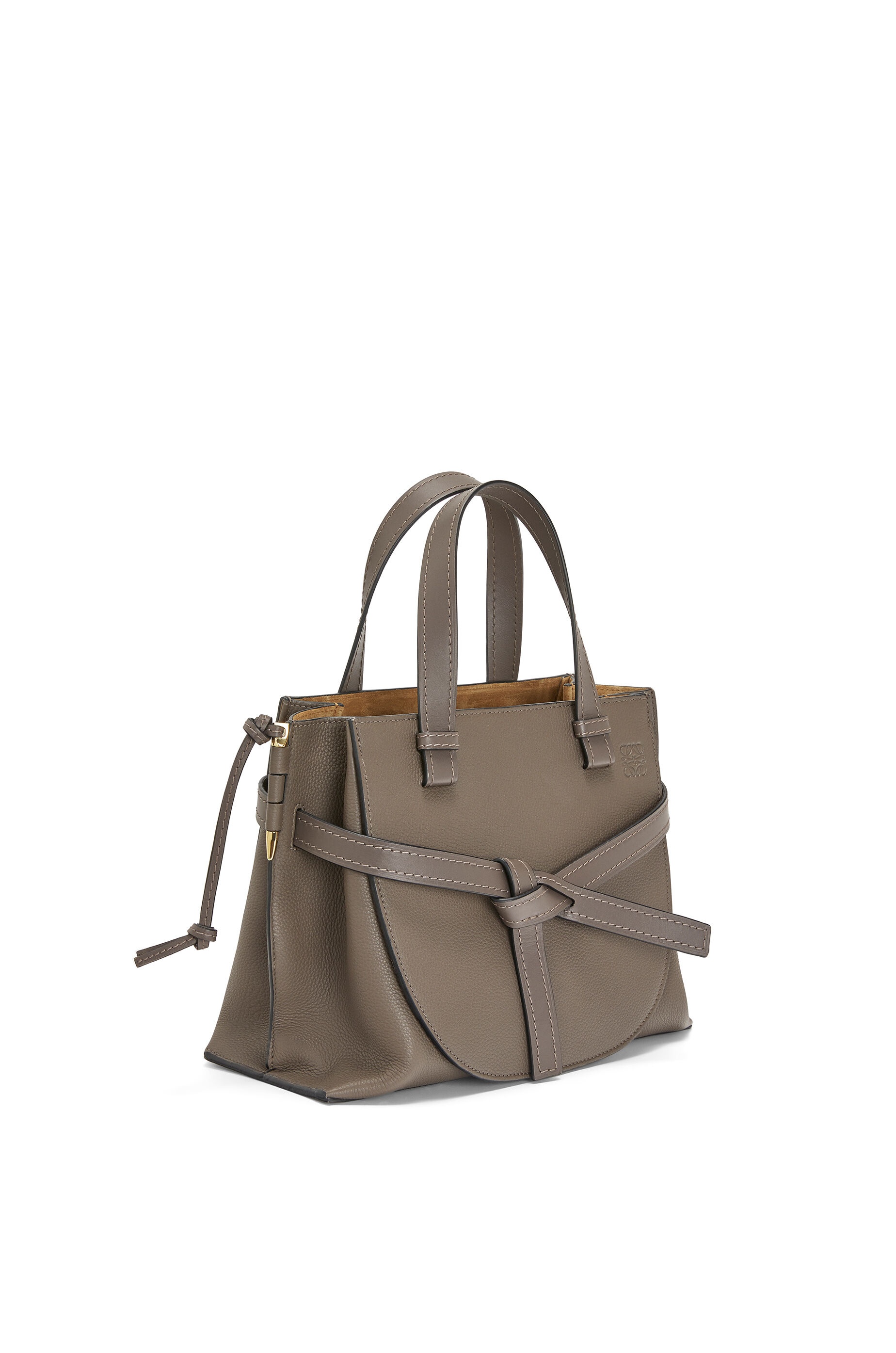 Small Gate Top Handle bag in soft grained calfskin - 9