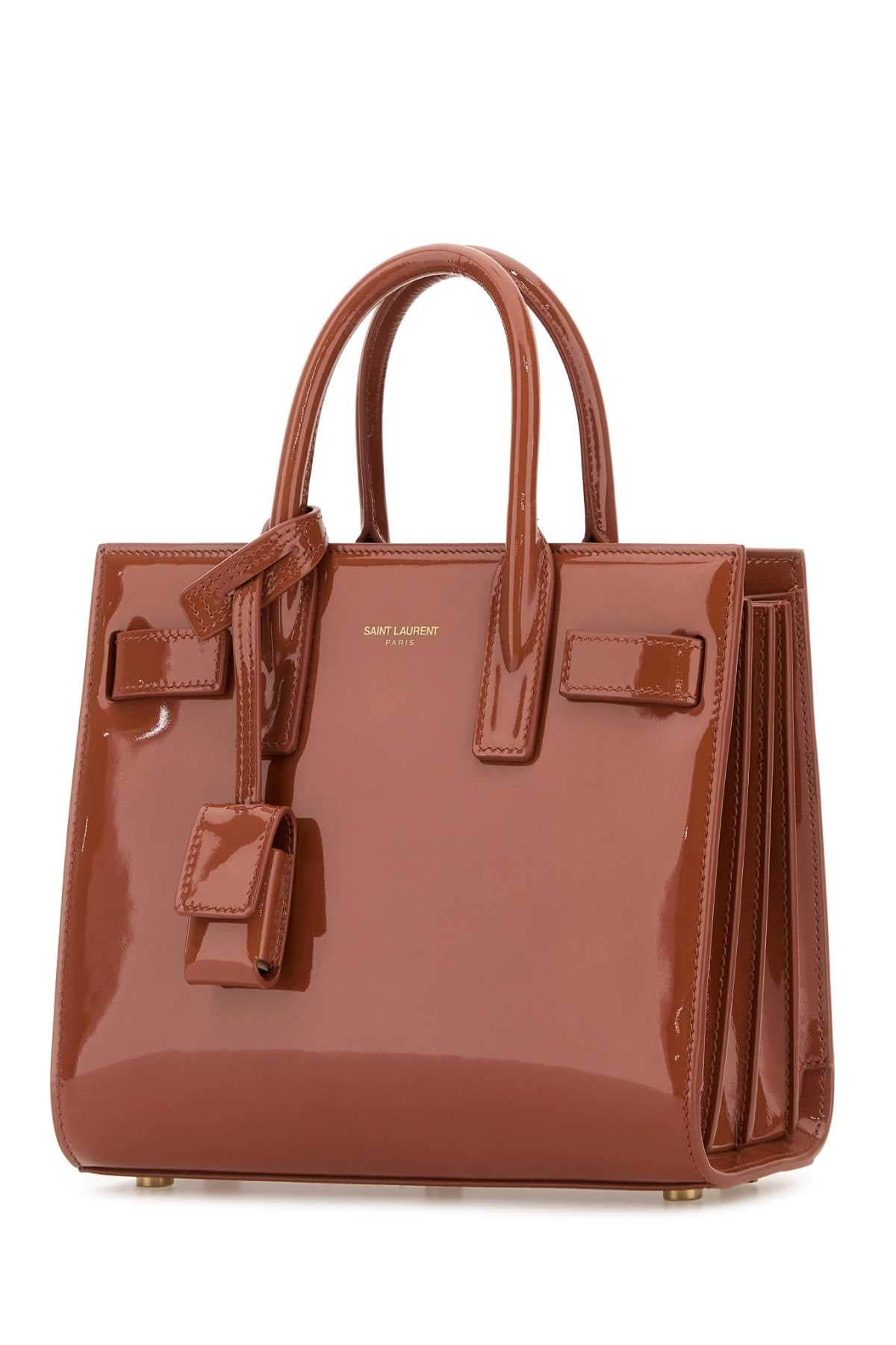 Saint Laurent Women Brick Leather Nano Sac De Jour Handbag - 2