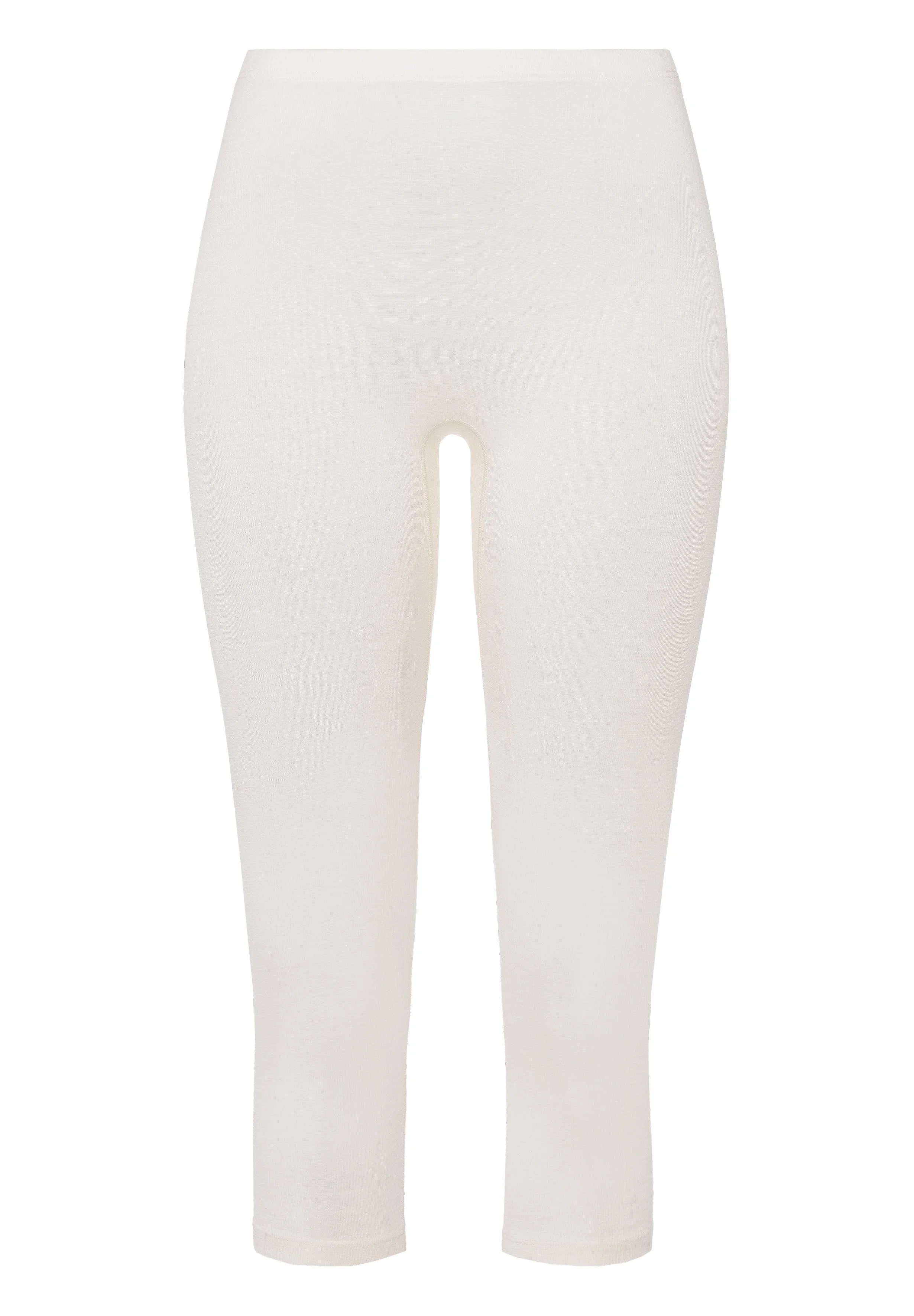 Woolen Silk W Wool and Silk Cropped Leggings - 1