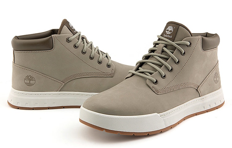 Timberland Maple Grove Leather Chukka Boots 'Light Taupe Nubuck' A674NW - 5