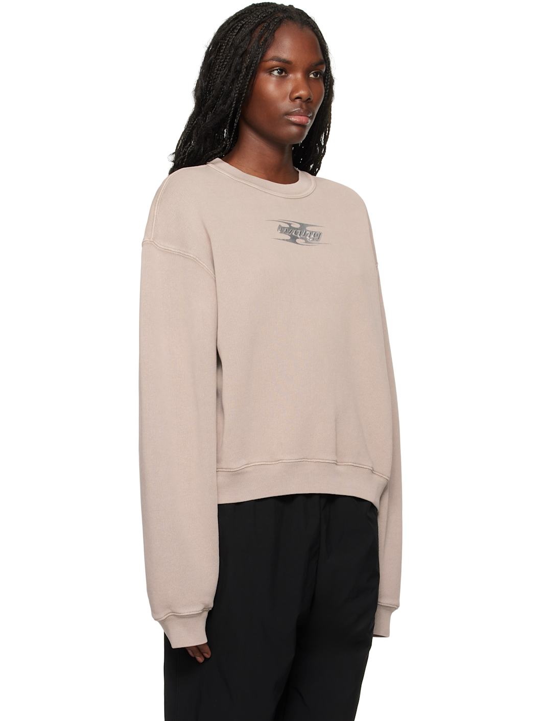 Taupe Blade Logo-Embossed Sweatshirt - 2