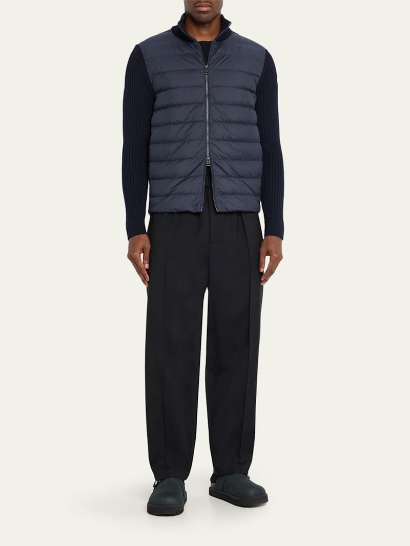 Moncler Men's Padded Wool Full-Zip Cardigan outlook