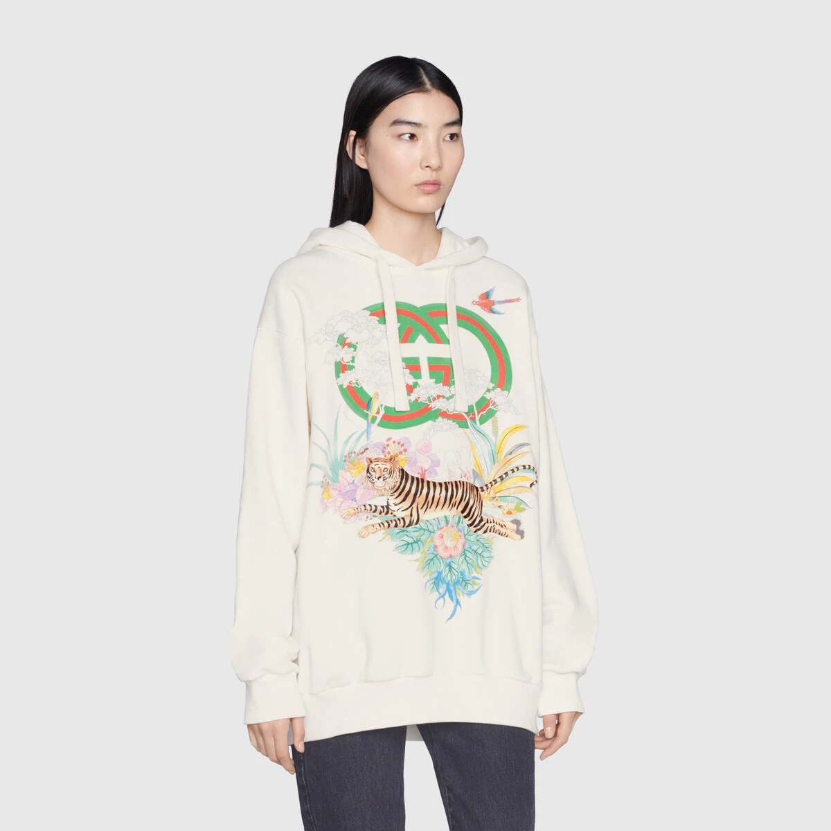 Gucci Tiger Interlocking G hooded sweatshirt - 3