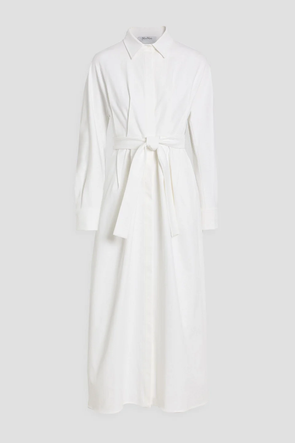 Arezzo cotton-blend twill midi shirt dress - 1