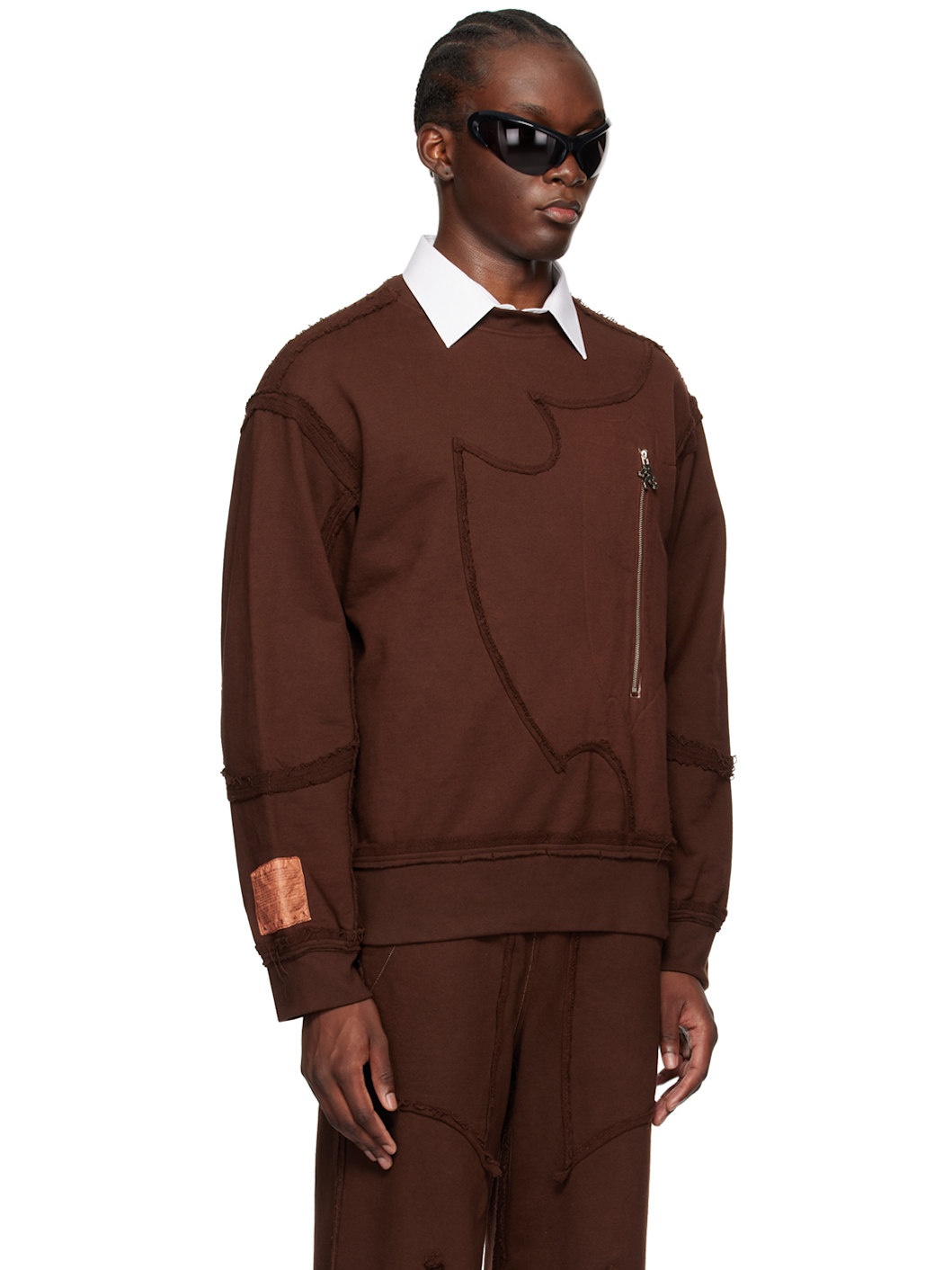 SSENSE Exclusive Brown 99-Defense Sweatshirt - 2