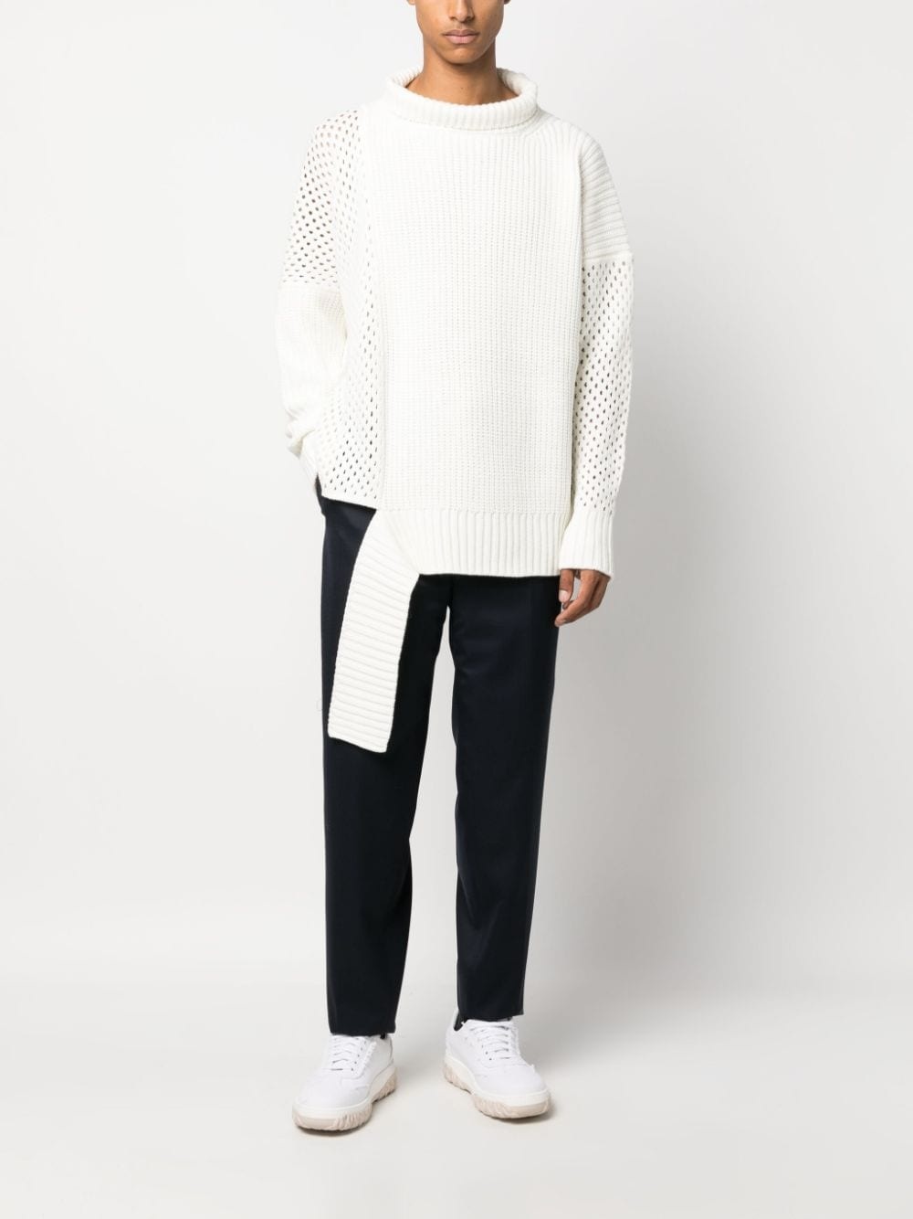 tapered wool trousers - 2
