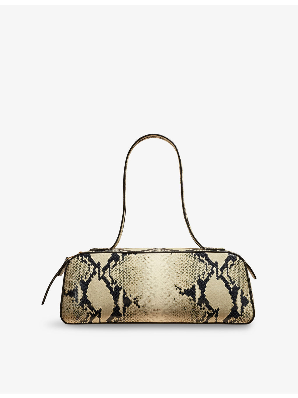 Simona Snakeskin-Effect Leather Shoulder Bag - 1