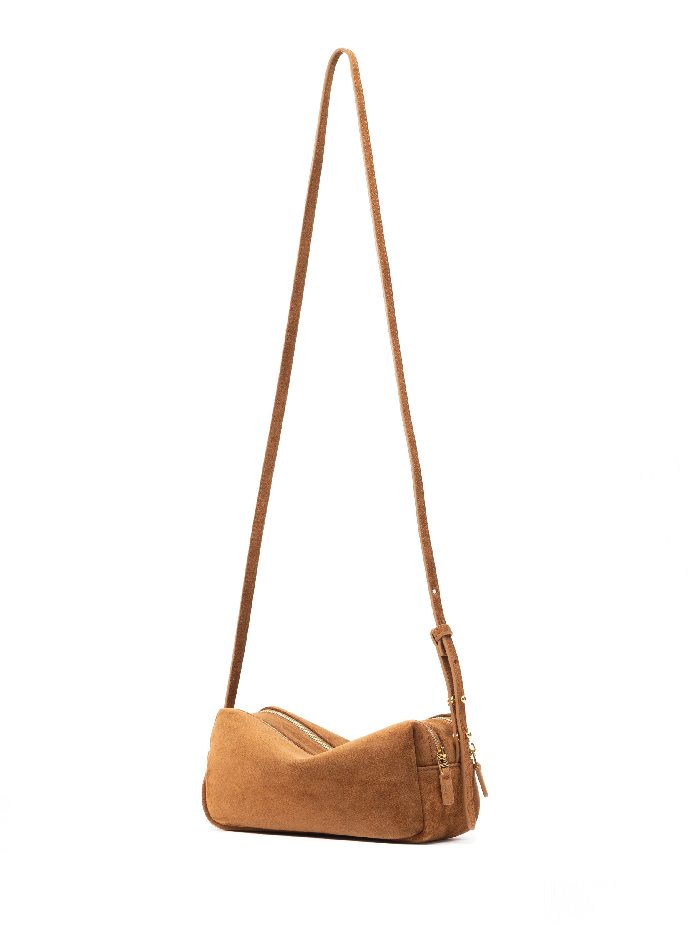 Mini Trousse Suede Cognac - 2