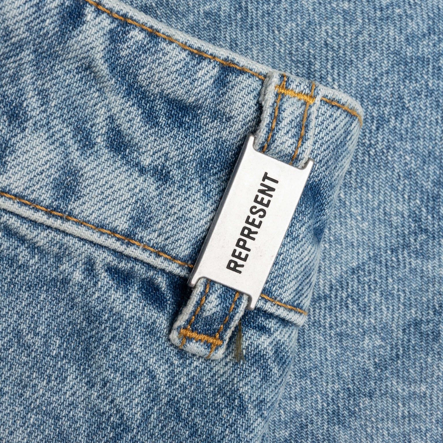 TAILORED DENIM SHORTS - BLUE - 3