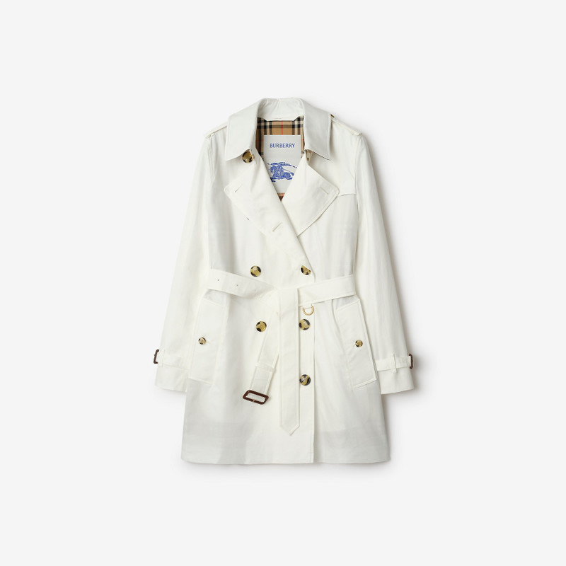 Short Tropical Gabardine Kensington Trench Coat 1