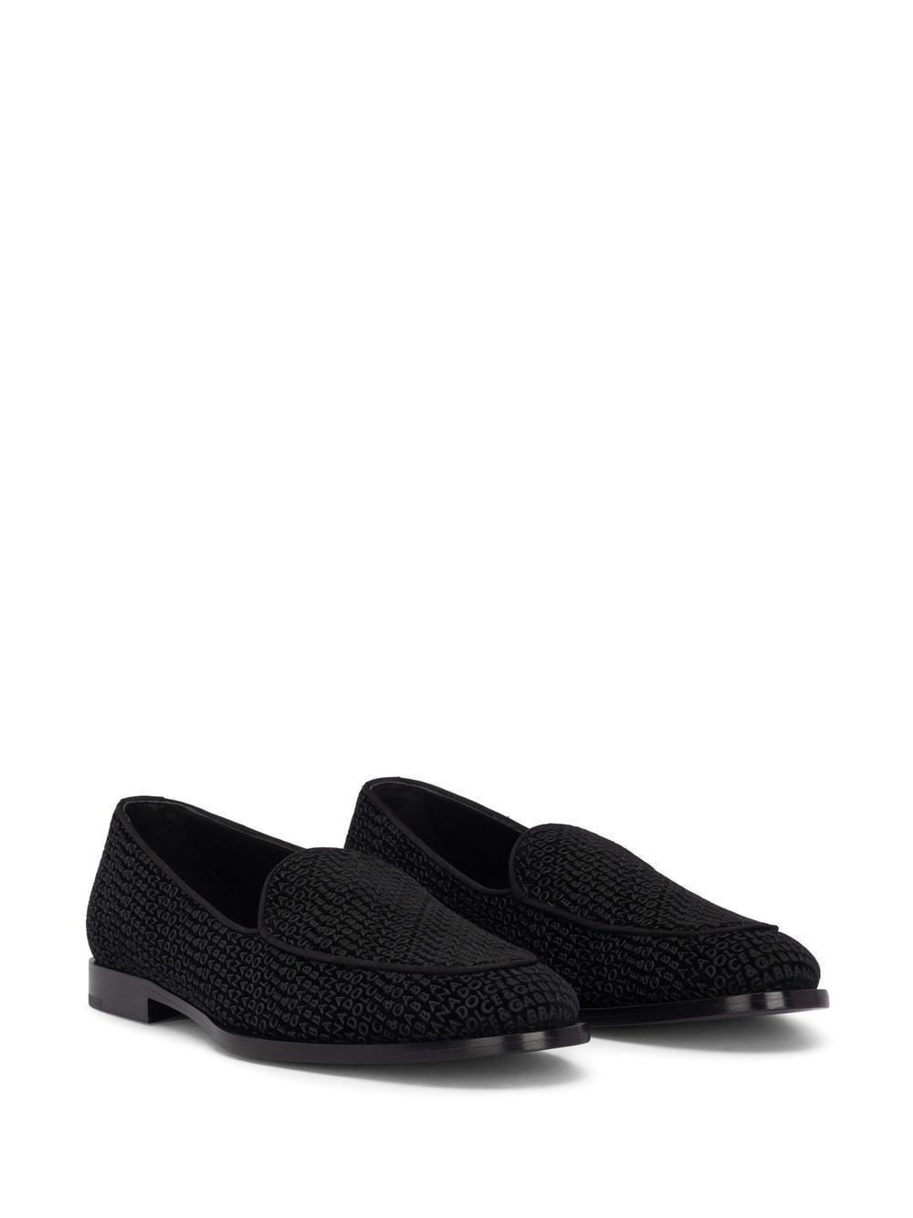 logo-print leather slippers - 2