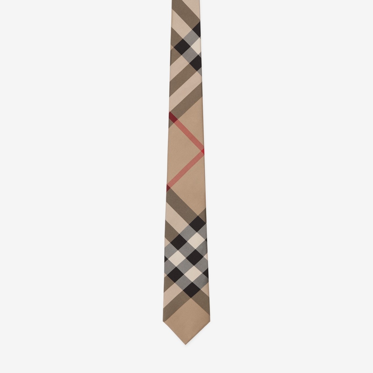 Classic Cut Check Silk Tie - 1