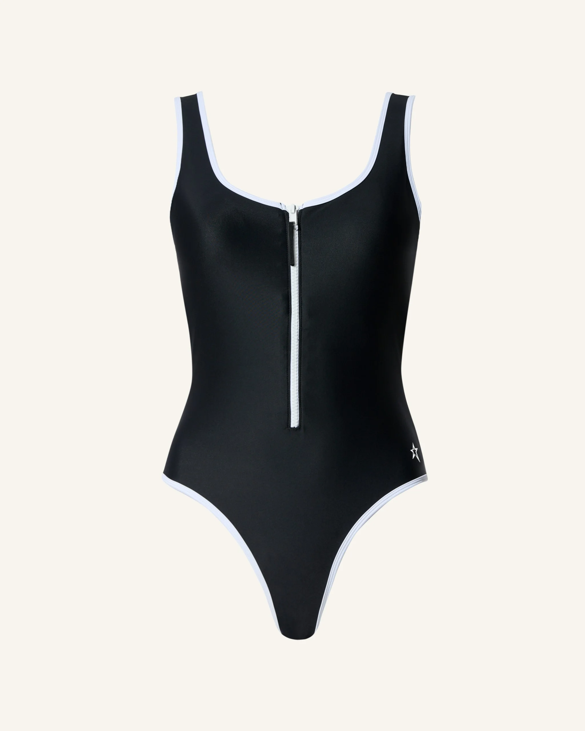 Zip Front Swimsuit - 1