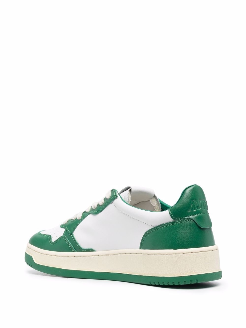 two-tone lace-up sneakers - 3