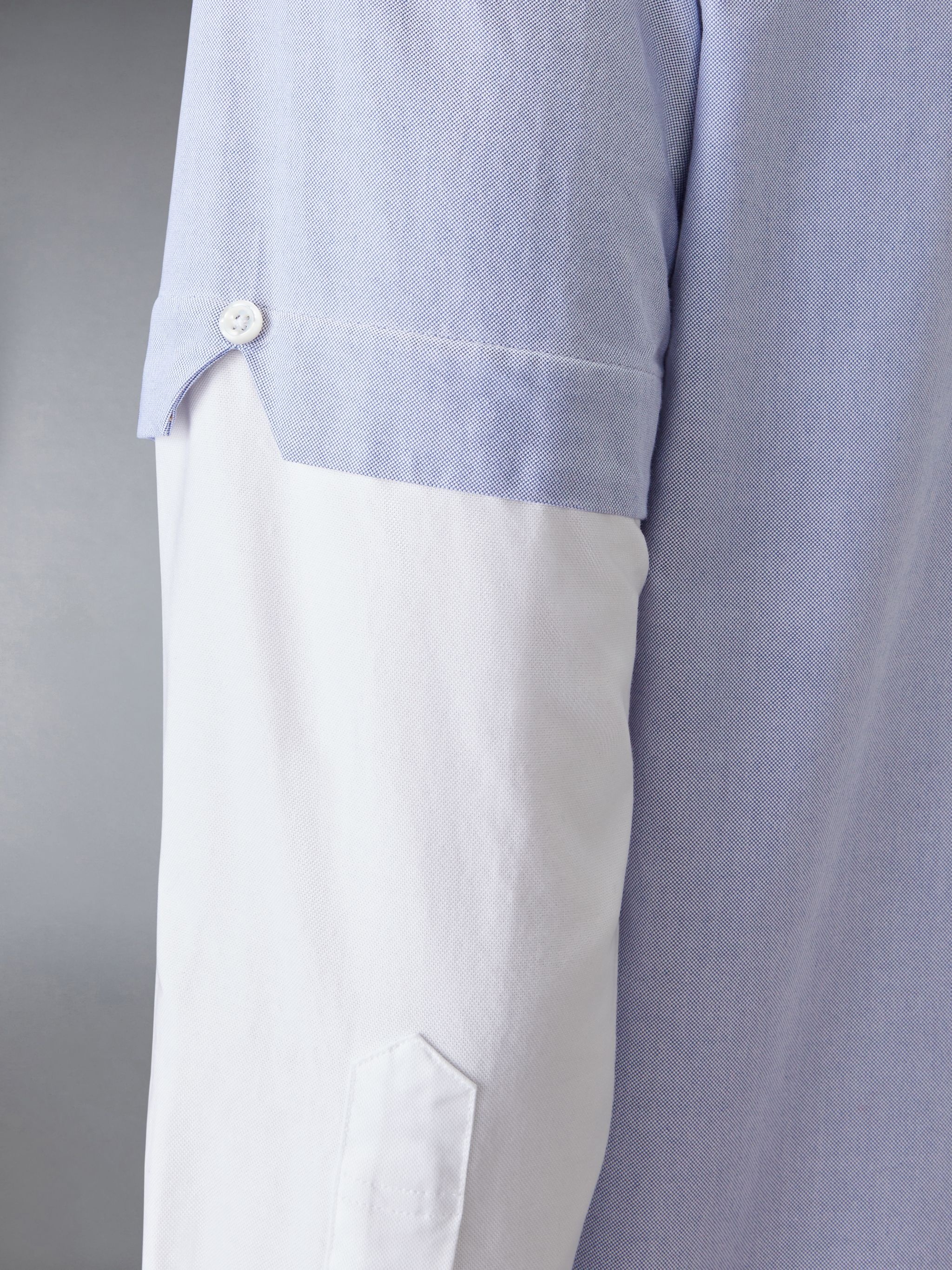 Oxford Stacked Sleeve Shirt - 5