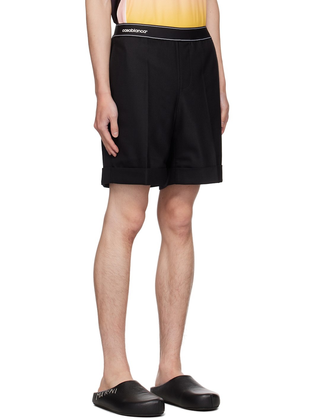 Black Sports Tailoring Shorts - 2