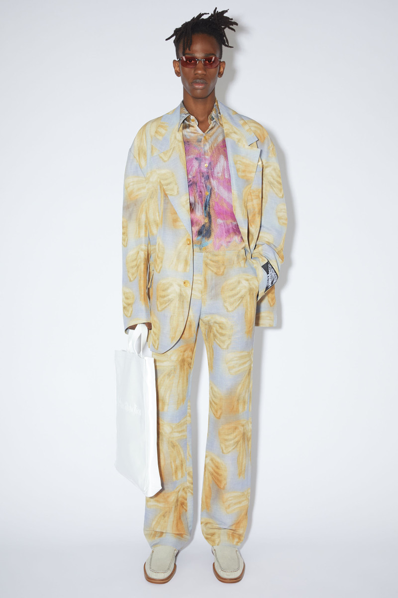 Acne Studios Printed trousers - Light blue/beige outlook