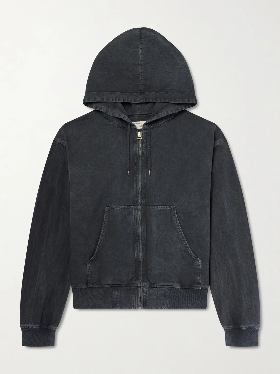 Cotton-Twill Hooded Blouson Jacket - 1
