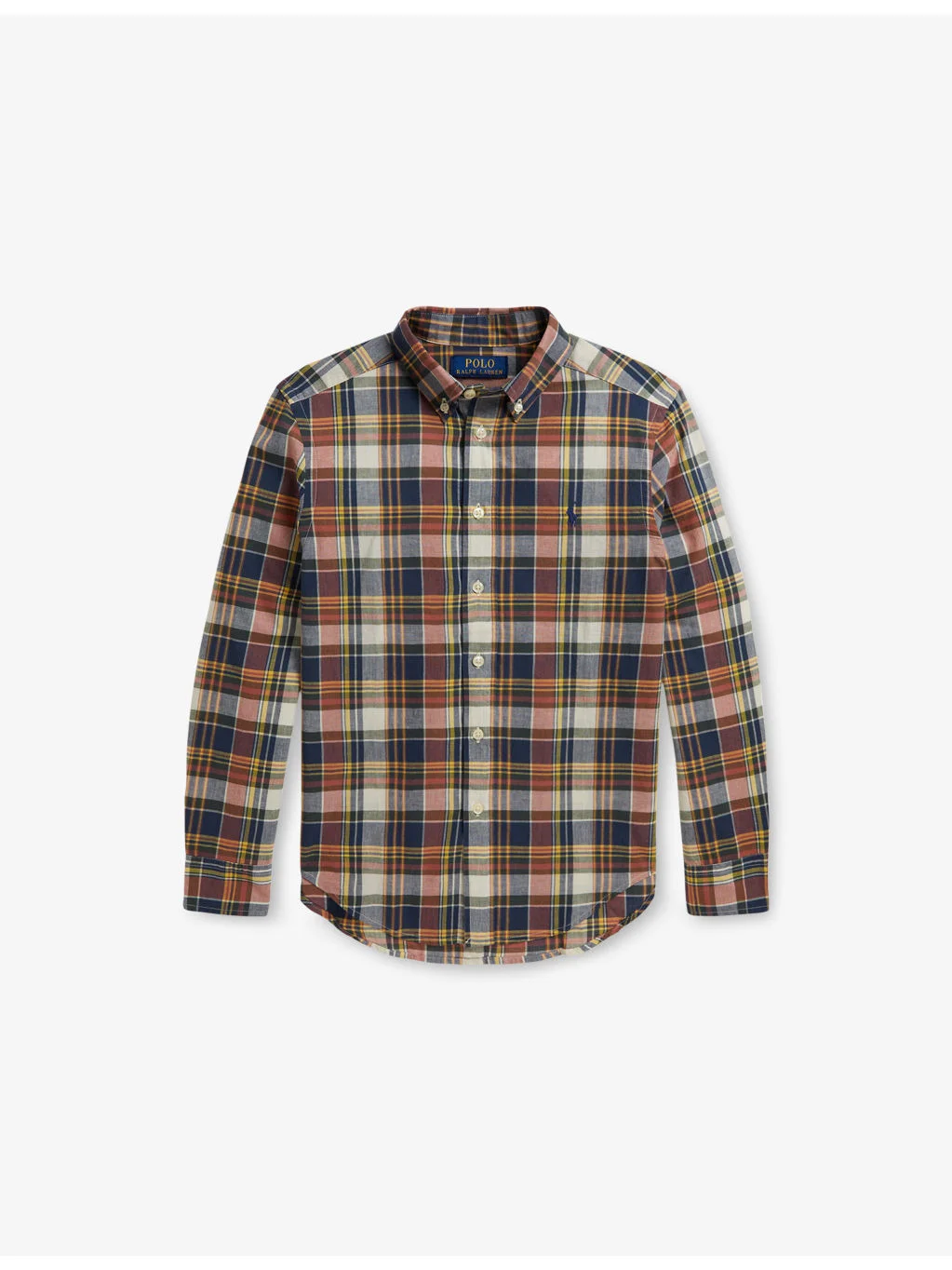 Boys' Checked Logo-Embroidered Cotton Sport Shirt - 1