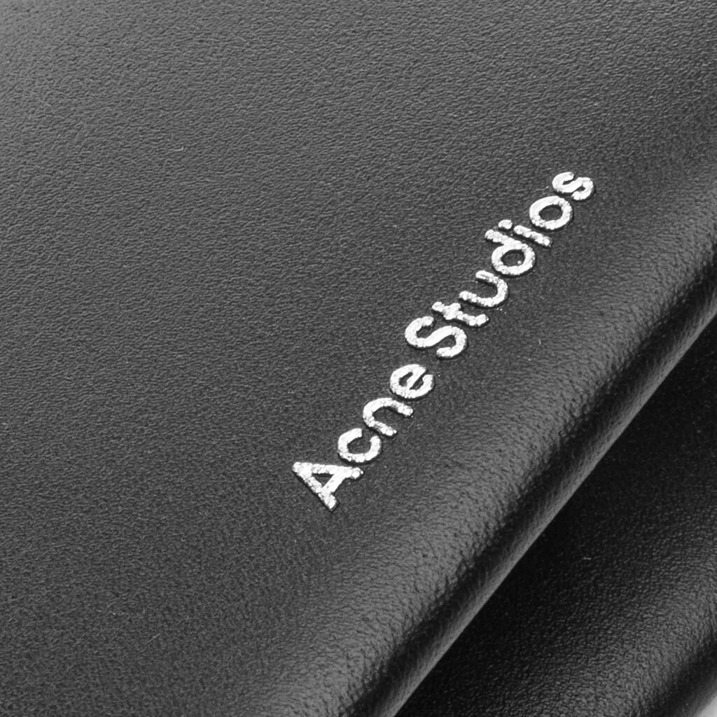 FOLDED LEATHER WALLET FN-UX-SLGS000255 - BLACK - 3