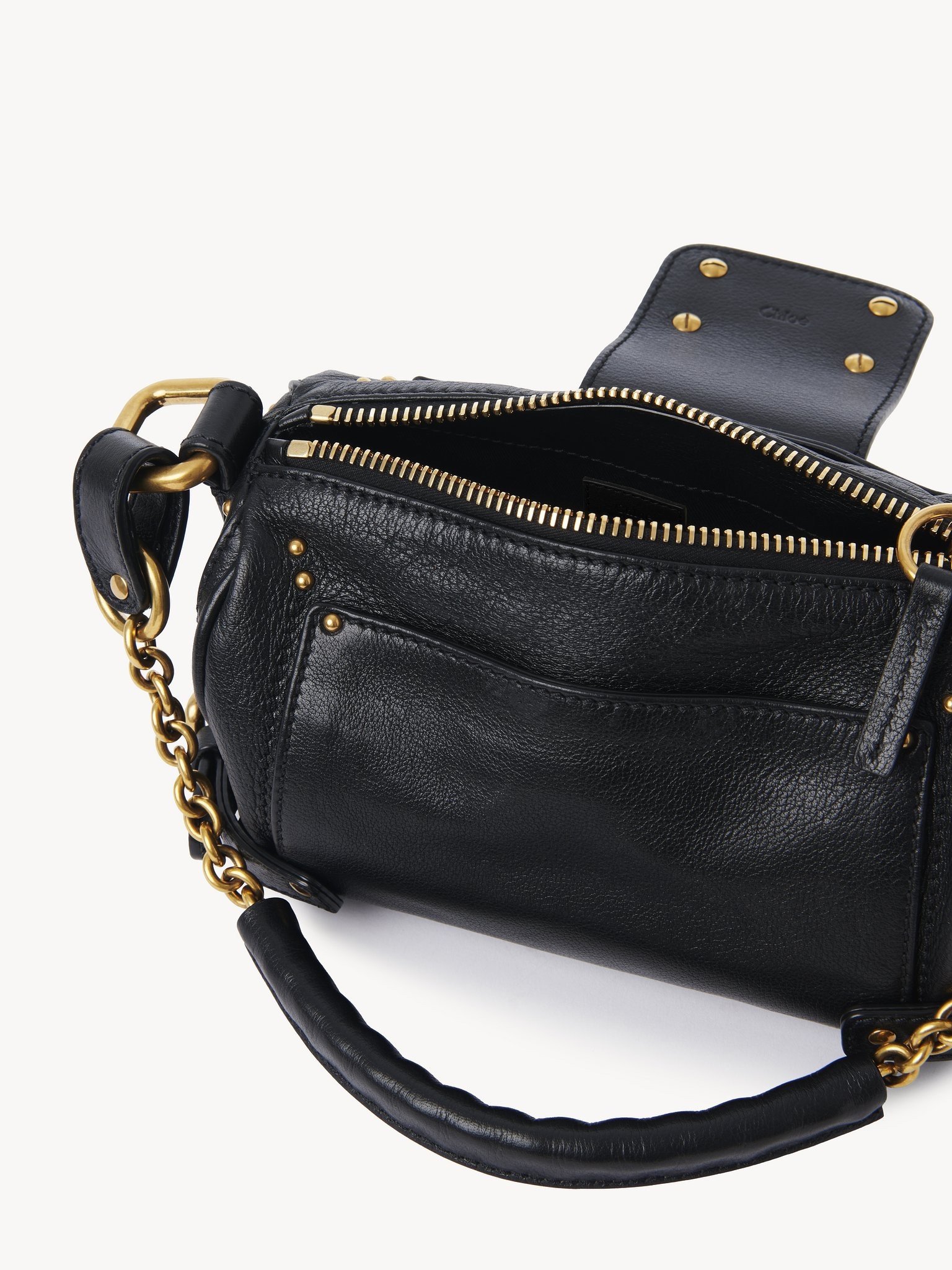 SMALL PADDINGTON CHAIN BAG IN GRAINED LEATHER - 6