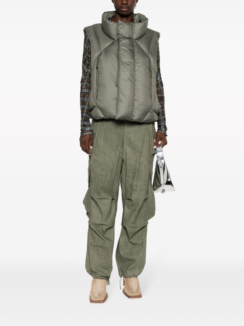 entire studios quilted high-neck gilet outlook
