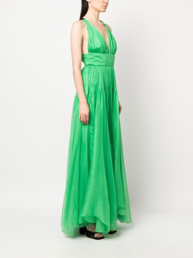 Ozana V-neck gown 3