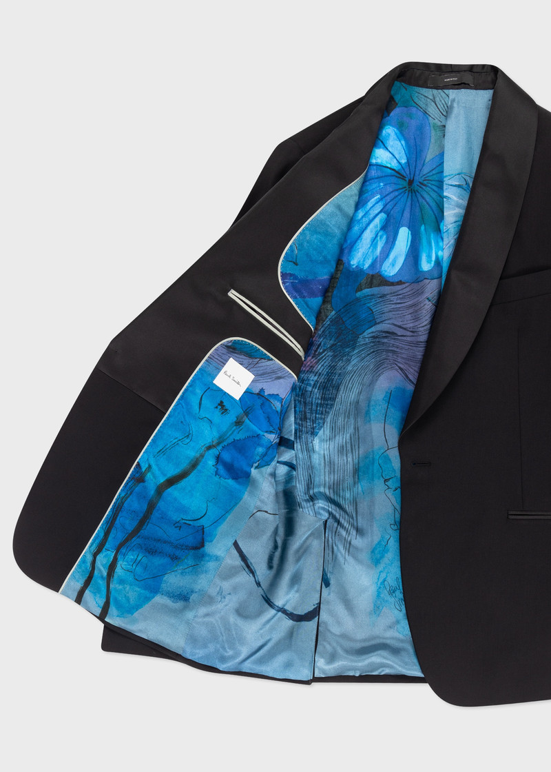 Paul Smith Black Wool-Mohair Evening Blazer outlook