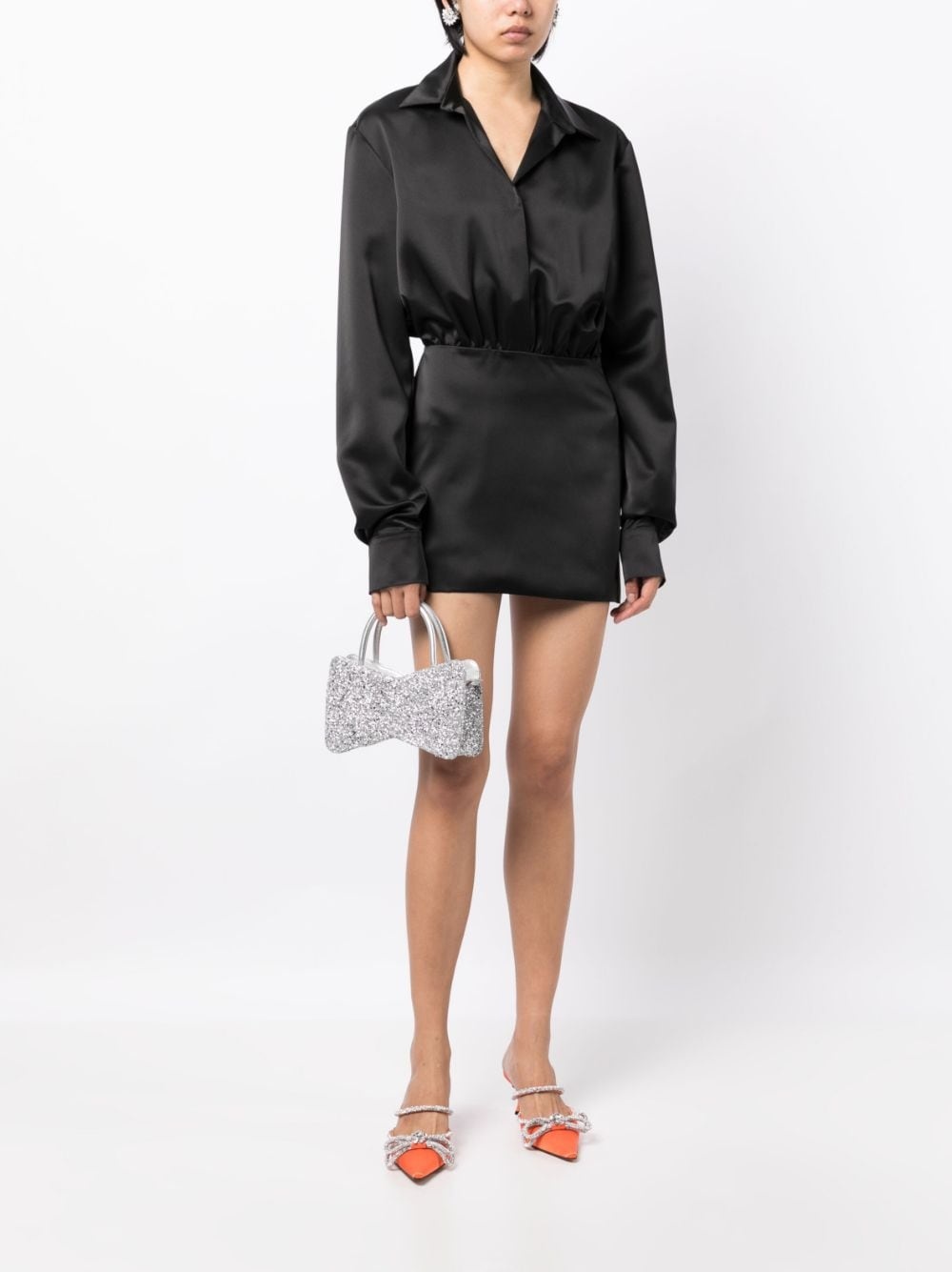 Karma Flower satin minidress - 2