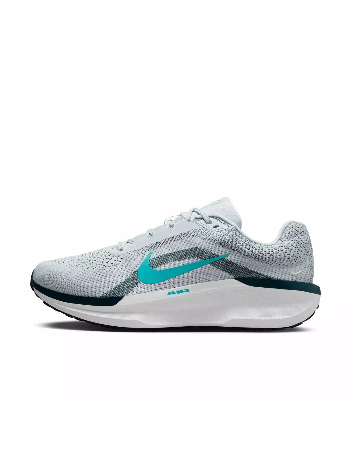 Winflo 11 "Pure Platinum/Armory Navy/Photon Dust/Dusty Cactus" Men's Wide Running Shoe - 2