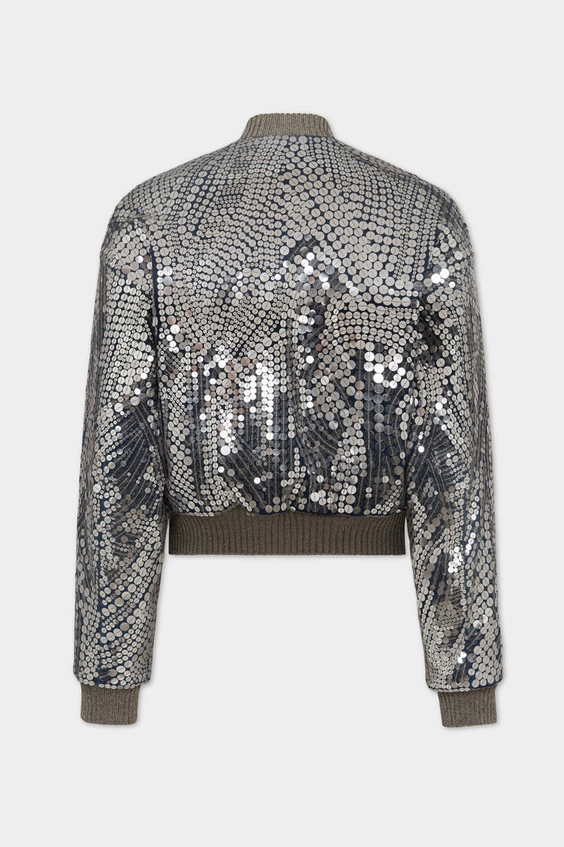 SILVER SUPERNOVA 80'S BOMBER JACKET - 2