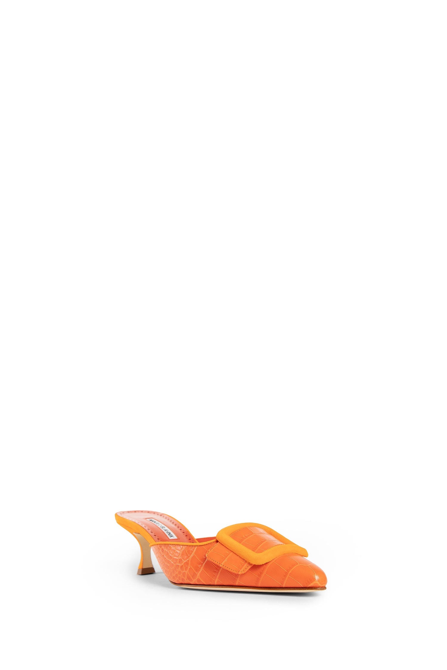 MANOLO BLAHNIK WOMAN ORANGE PUMPS - 2