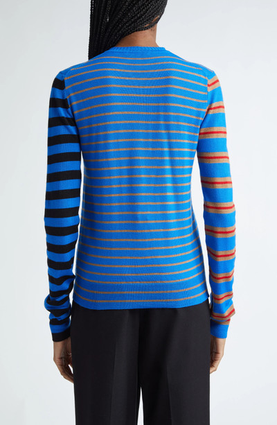 Molly Goddard Wanda Stripe Merino Wool Cardigan outlook