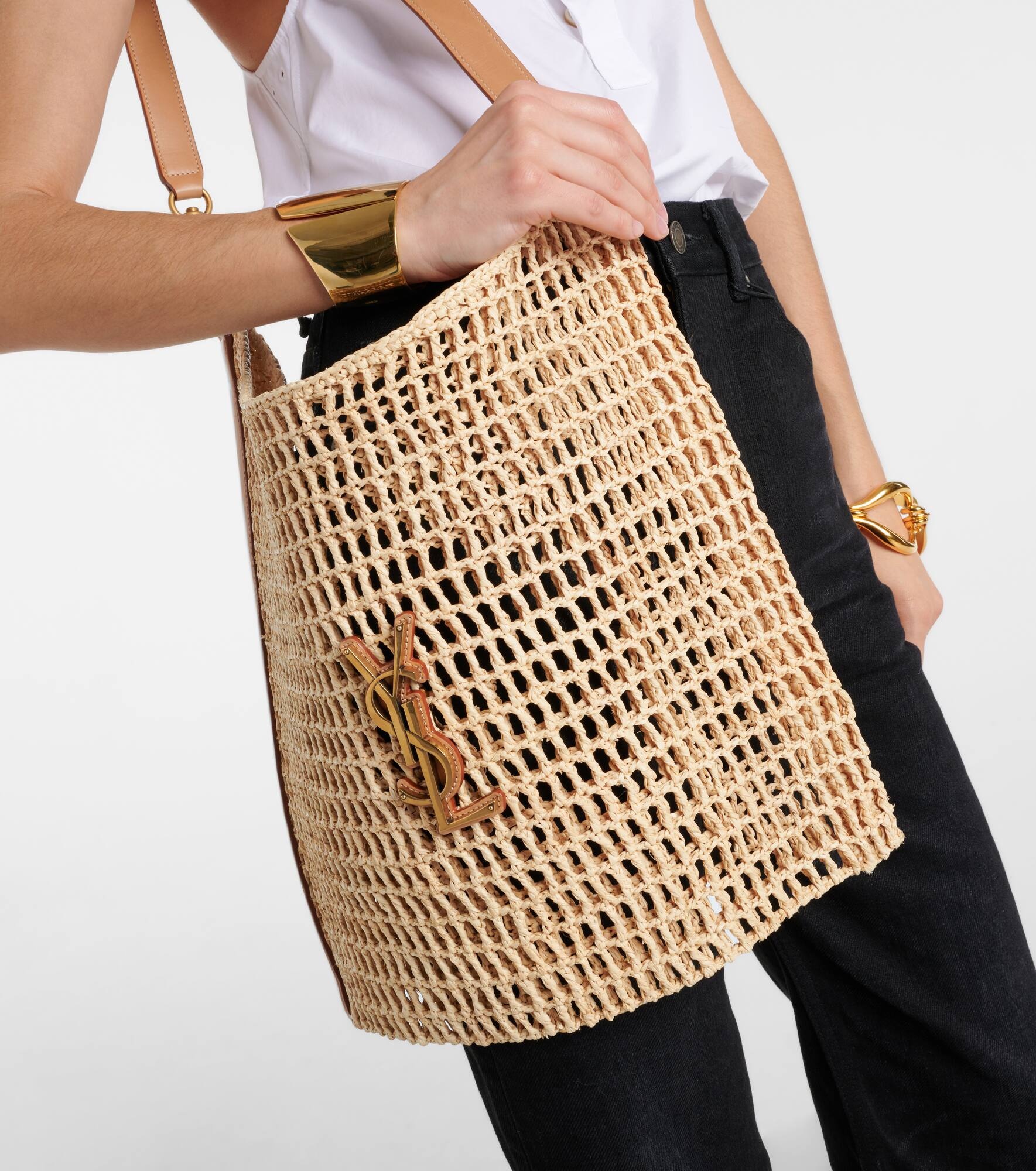Oxalis crochet raffia shoulder bag - 2