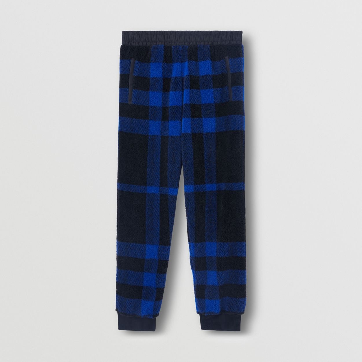 Exploded Check Fleece Jogging Pants - 1