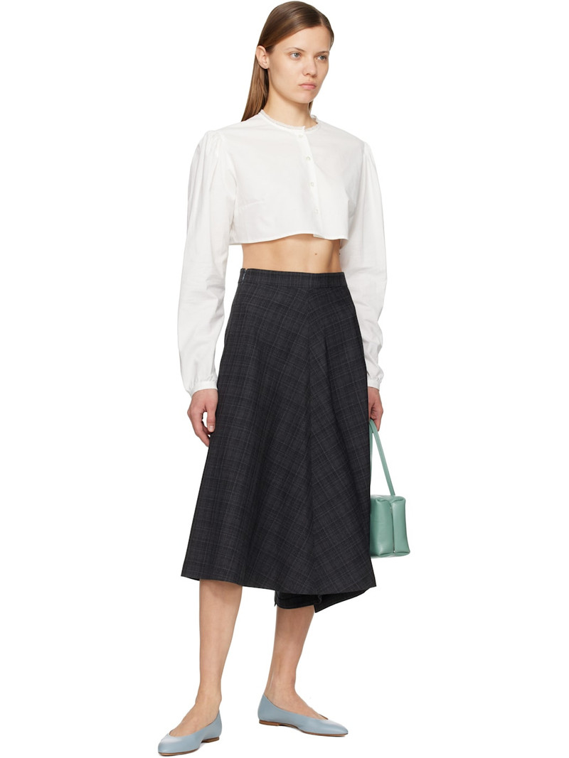 Aeyde Blue Ellie Almond-Toe Flats outlook