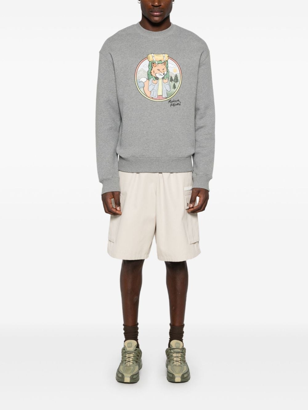 fox-print sweatshirt - 2