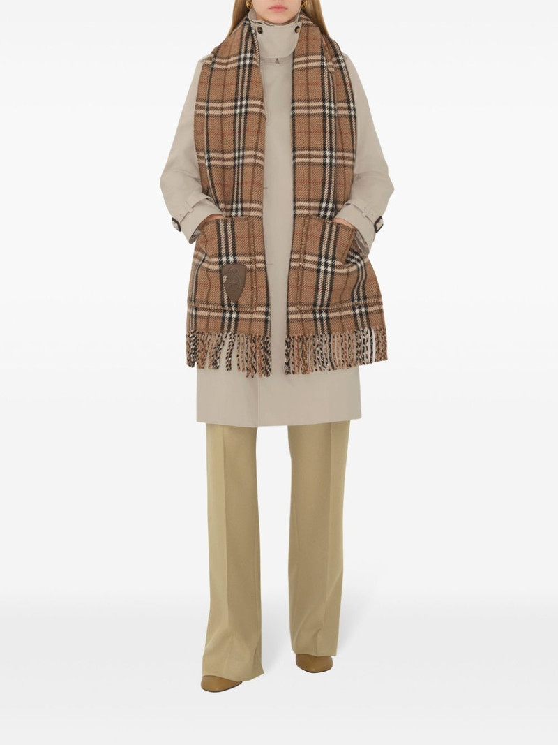 Burberry checked reversible scarf outlook