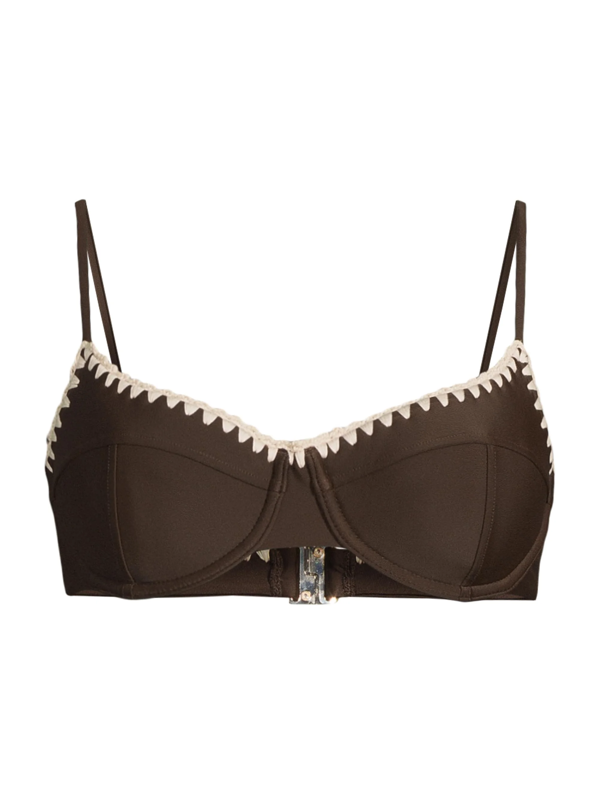 Women's Emmeline Balconette Bikini Top - Beach Brown - 1