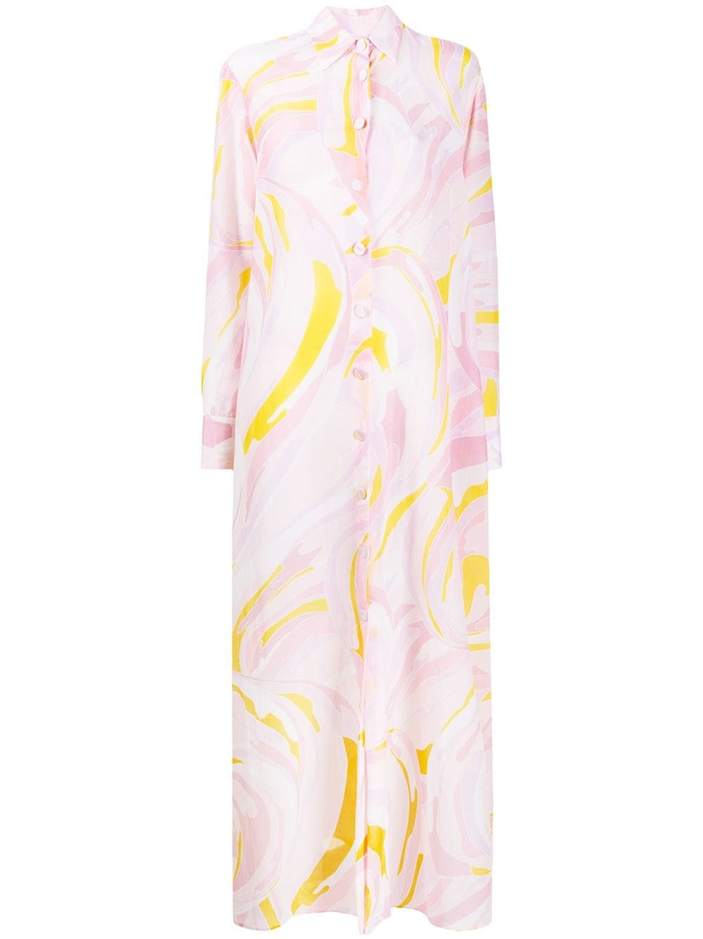 printed long dress - 1