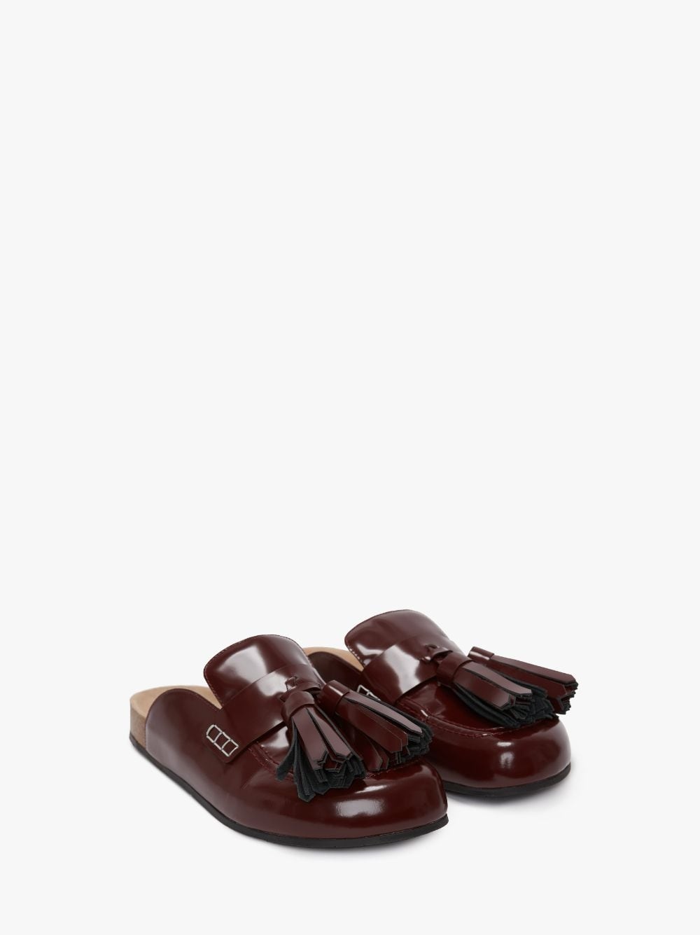 TASSEL LOAFER LEATHER MULES - 2