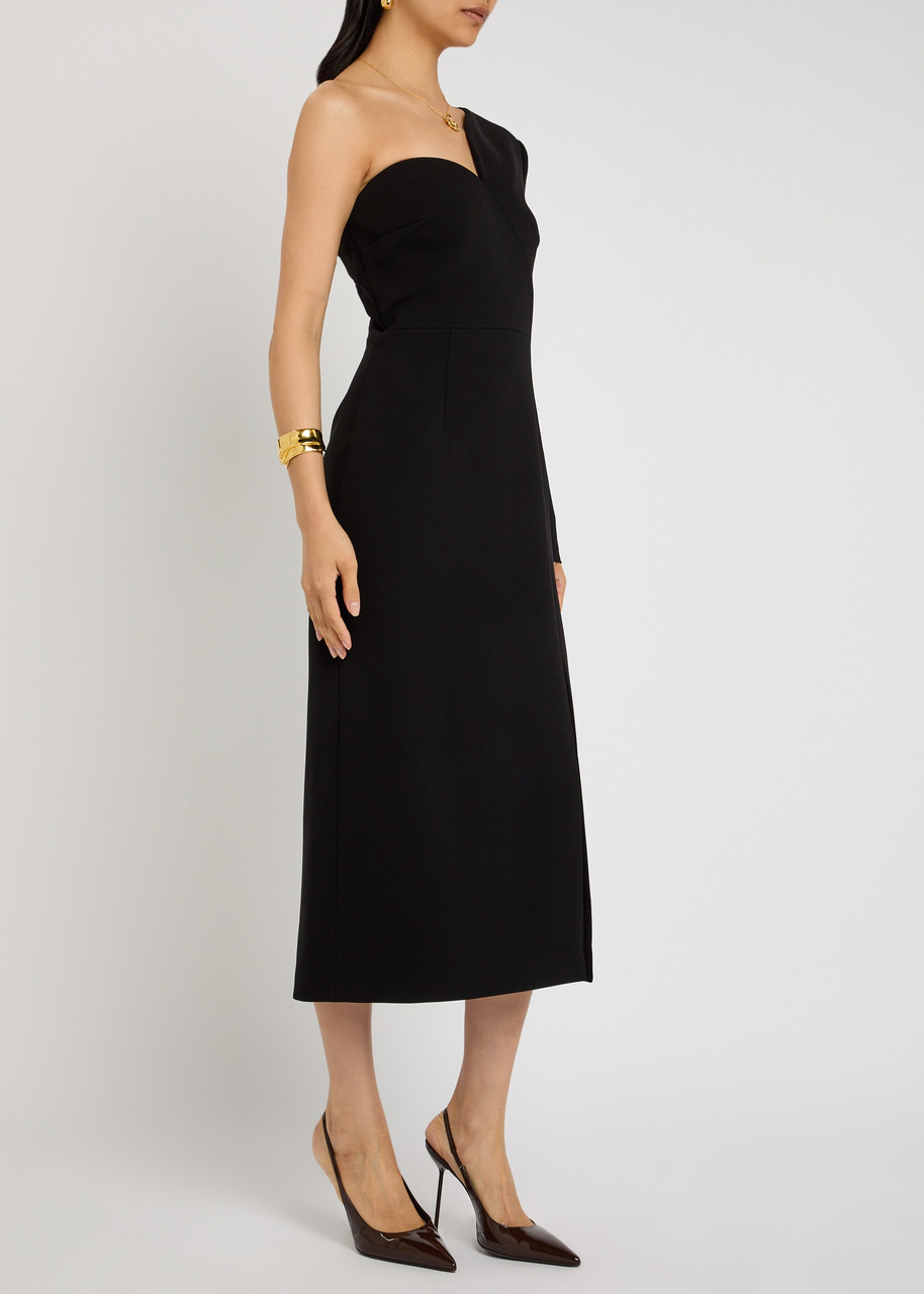 Roksanda Zahrah Asymmetric Crepe Midi Dress - 2