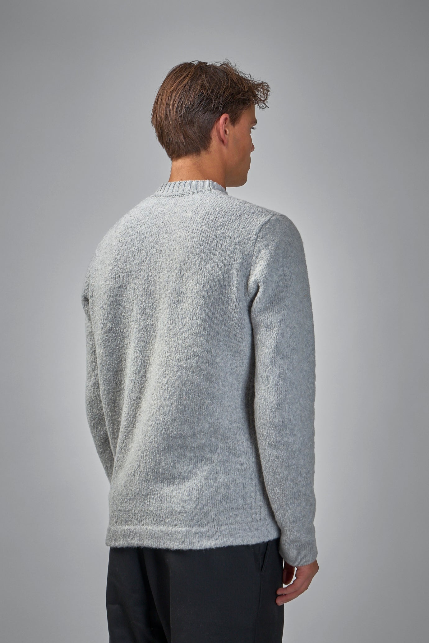 Crew Neck - melange grey - 3