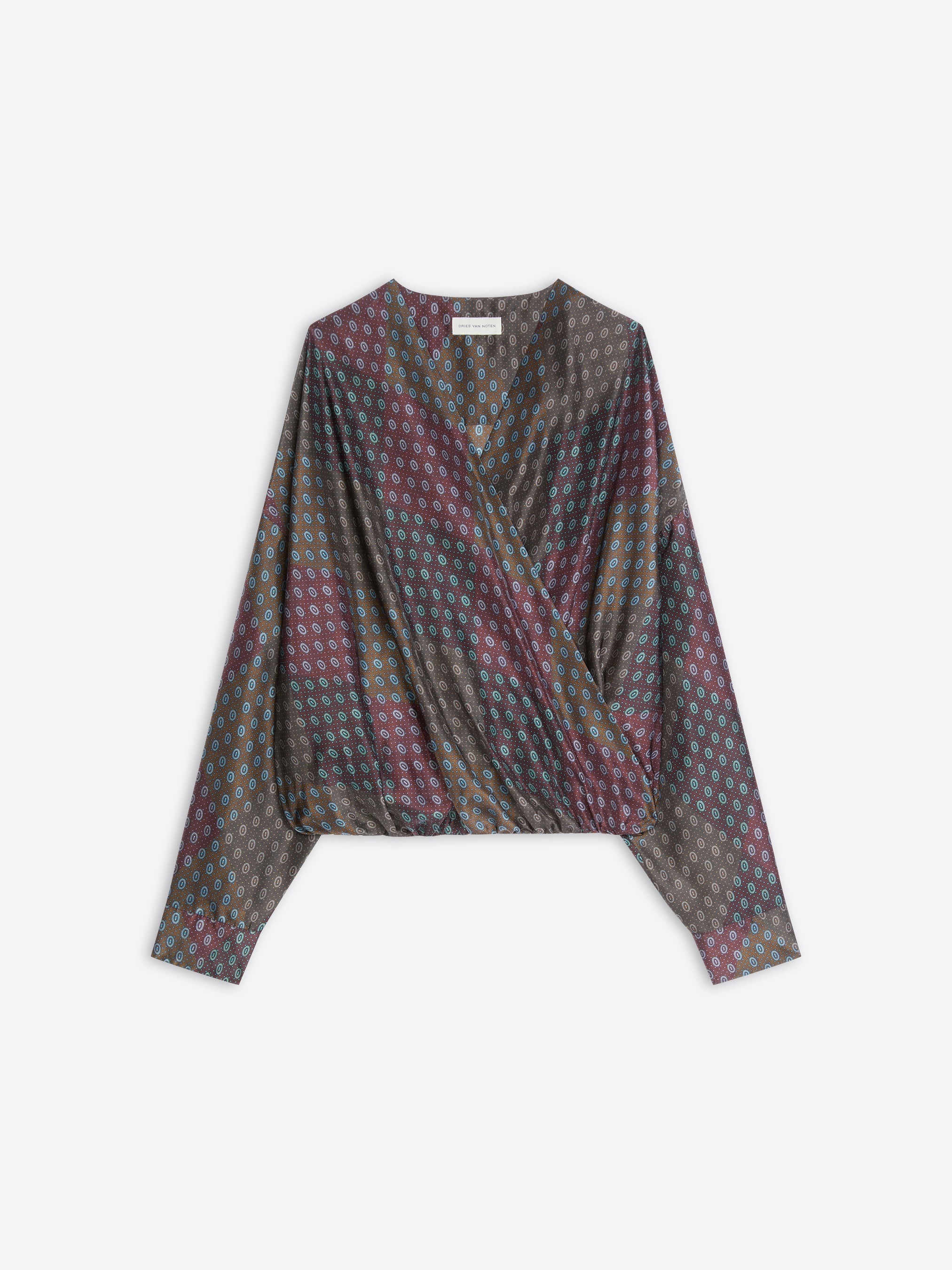 SILK DRAPED TOP - 1