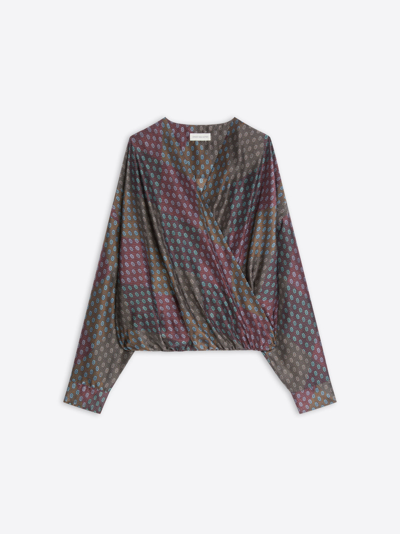SILK DRAPED TOP 1