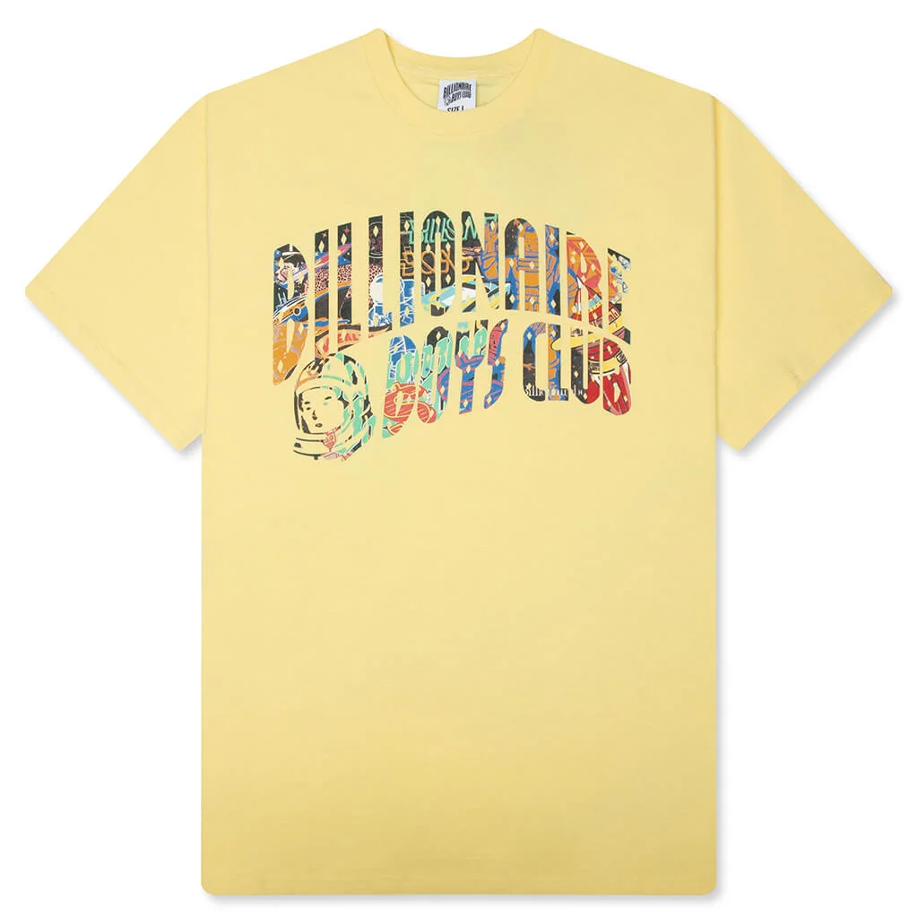 CURVE LOGO S/S TEE - LEMON MERINGUE - 1