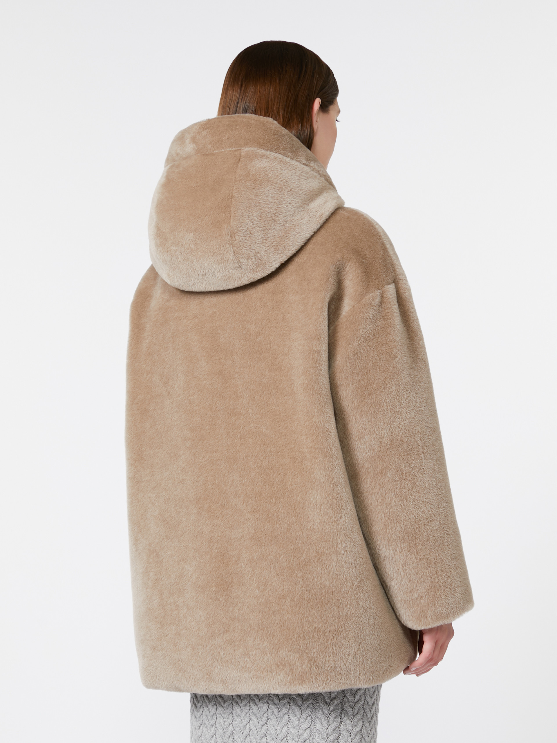 OLIVIA Reversible alpaca and wool padded jacket - 4