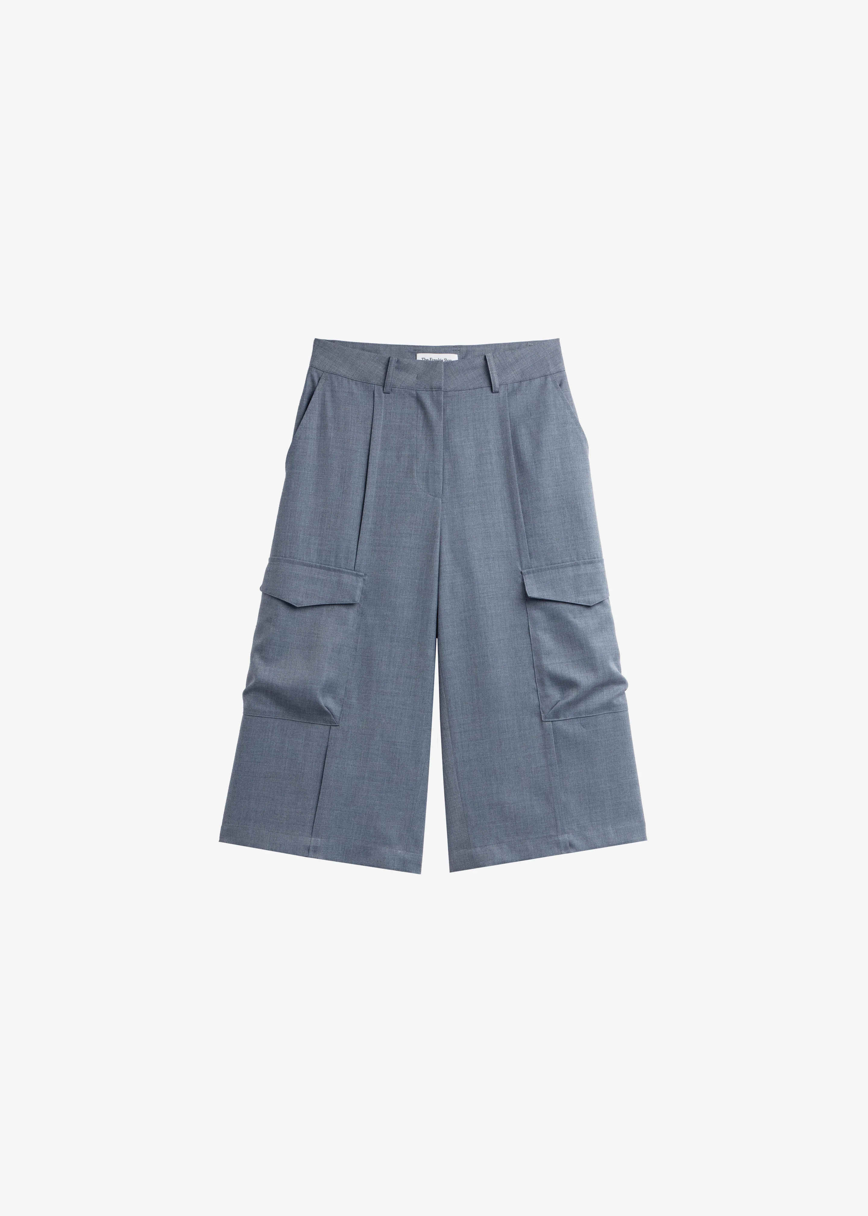 Linar Cargo Bermuda Shorts - Grey Melange - 1