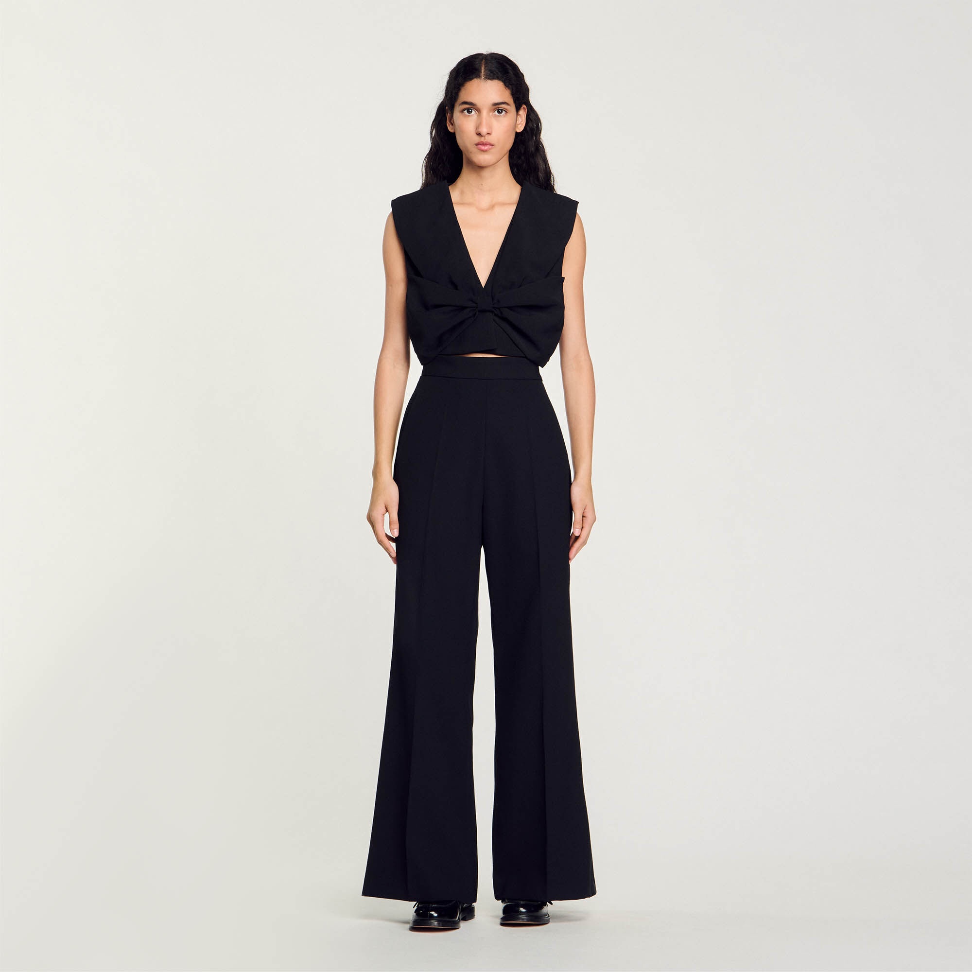 SATIN-EFFECT CROP TOP - 2